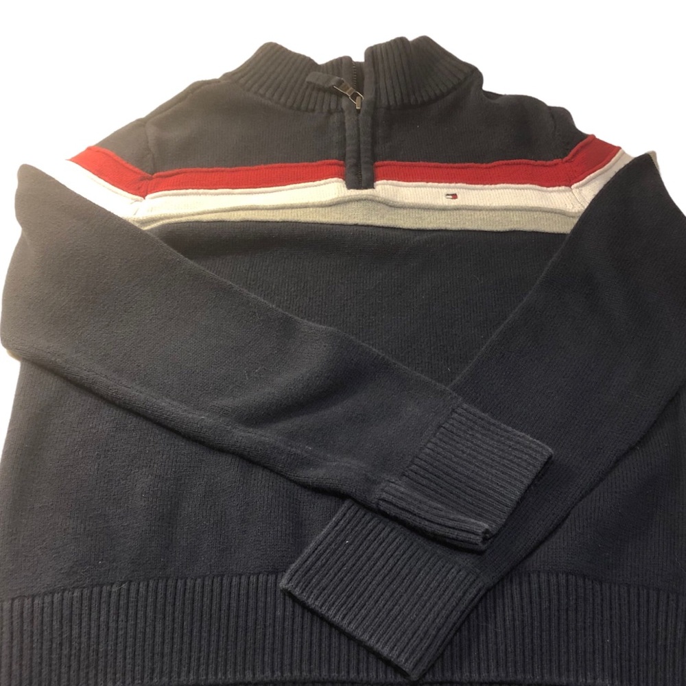 Tommy Hilfiger Boys Zip Front Sweater Size Small 6/7